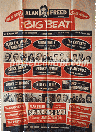 Alan Freed Big Beat concert poster